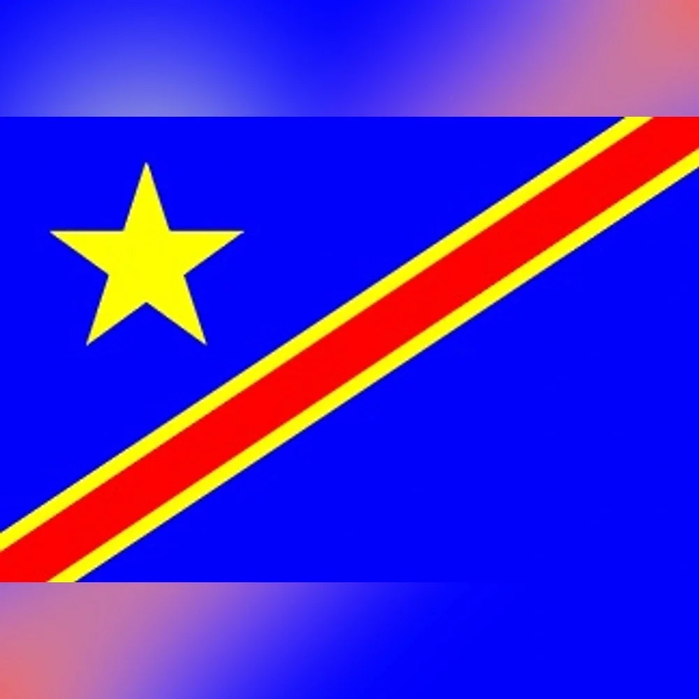 Blue Flag with Yellow Star and Red Stripe